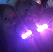 Officially welcomed into the cult of Tay-Tay with our flashing wristbands.